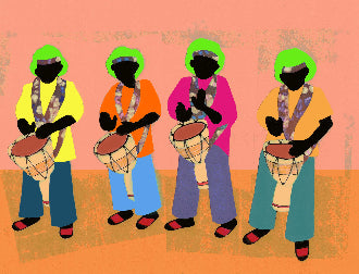 APJ-70 Sew Fabulous® African Drummers Applique Pattern